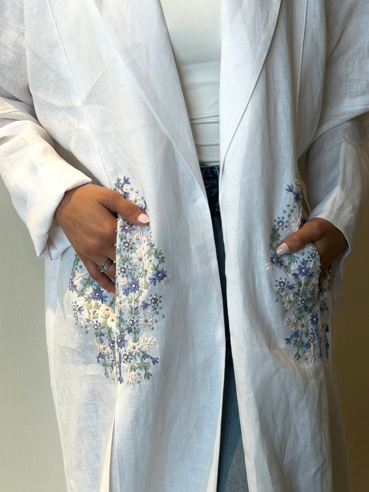 Bluebell Linen Abaya