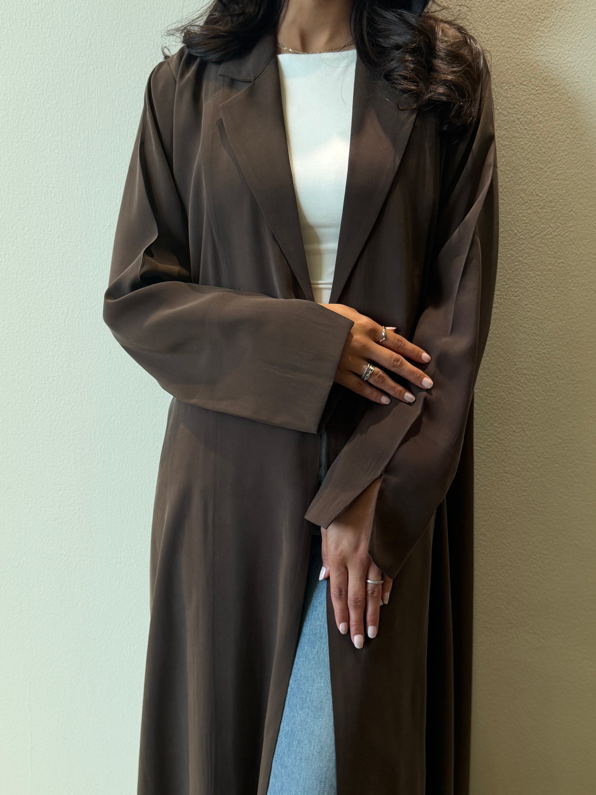 Mocha blazer Abaya