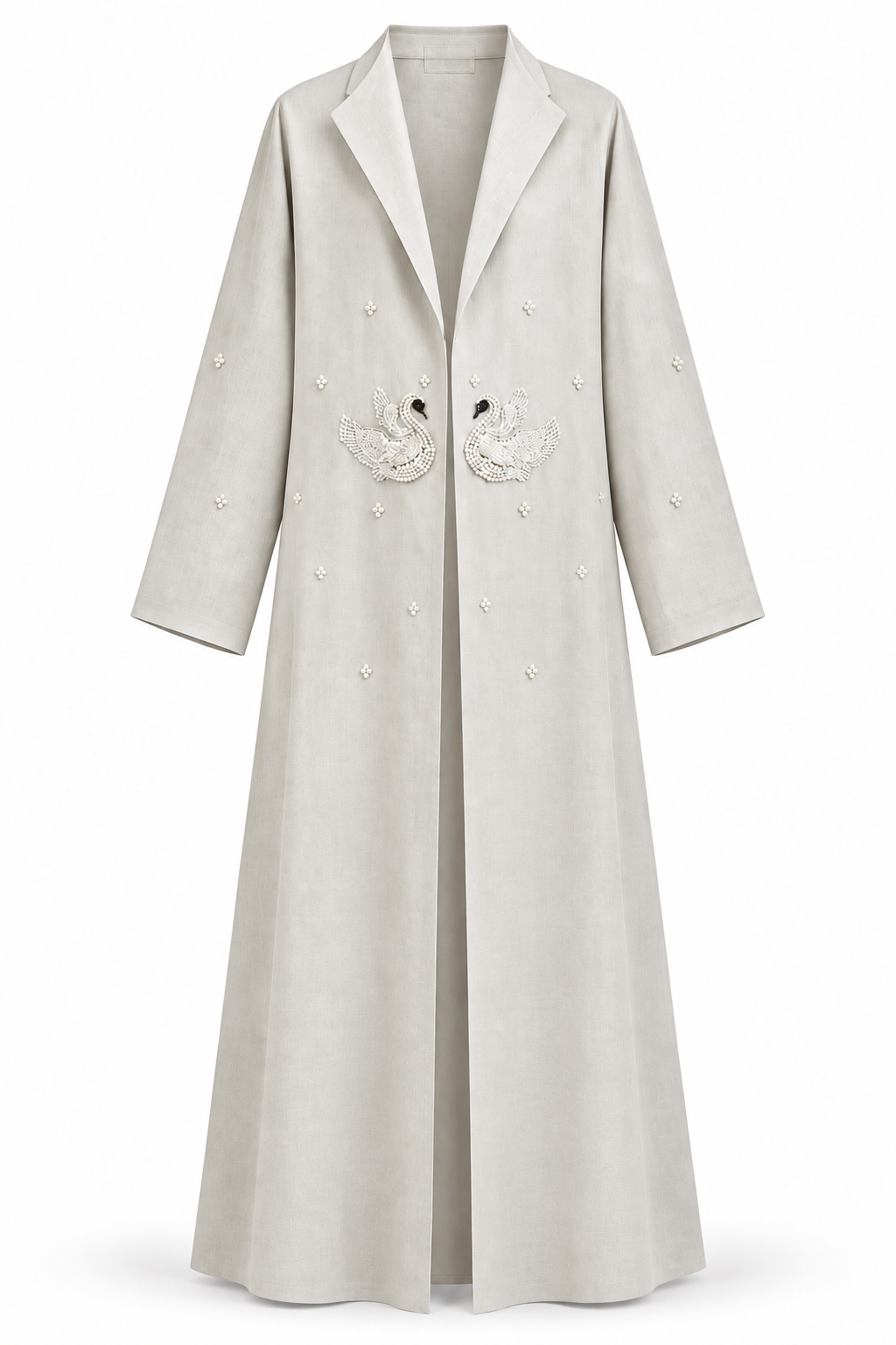 The Ivory Swan Abaya