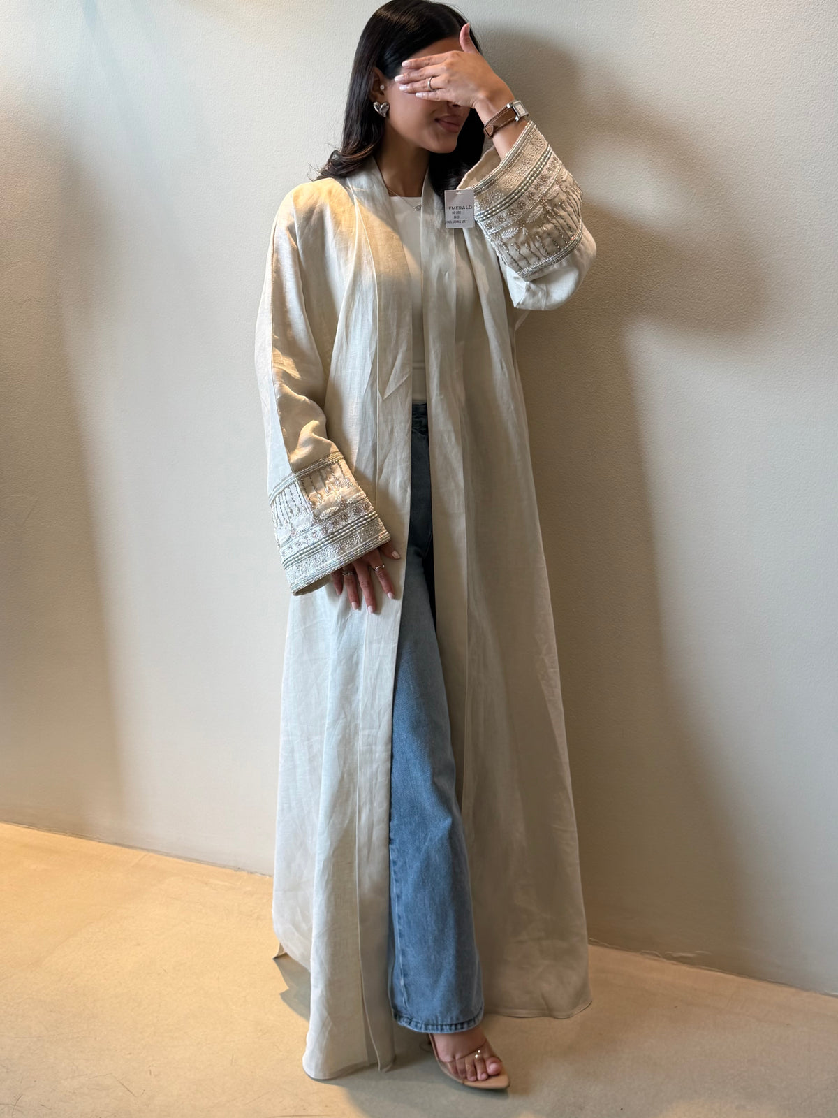 Pearl Cuff Abaya
