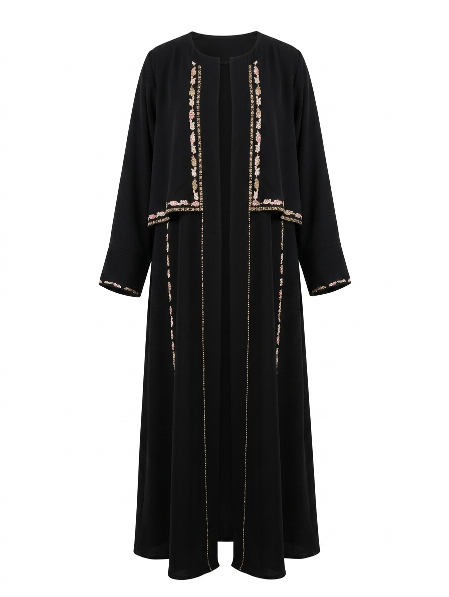 Blossom Trim Abaya