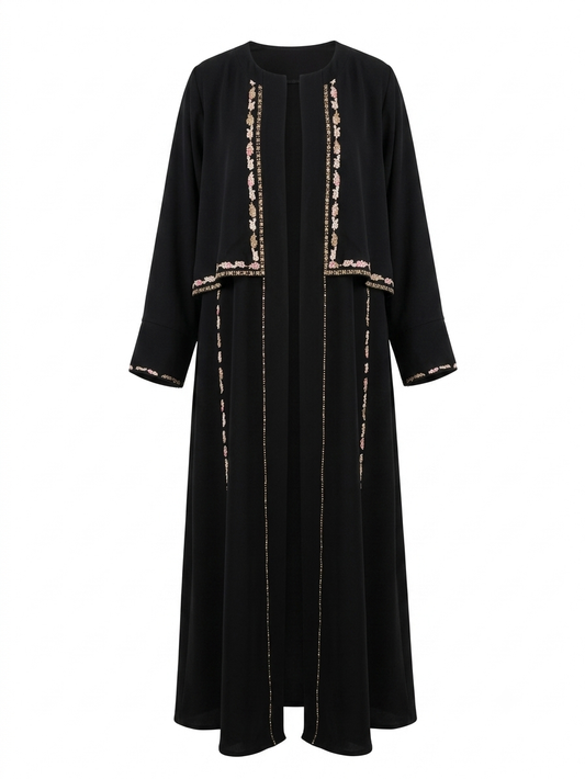 Blossom Trim Abaya