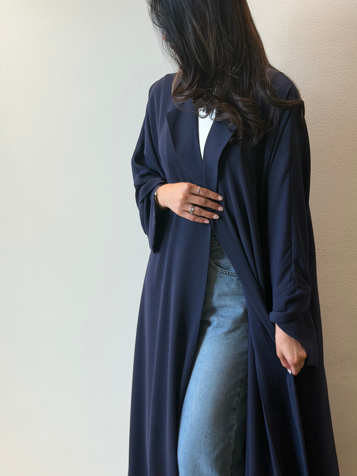 Navy Blazer Abaya