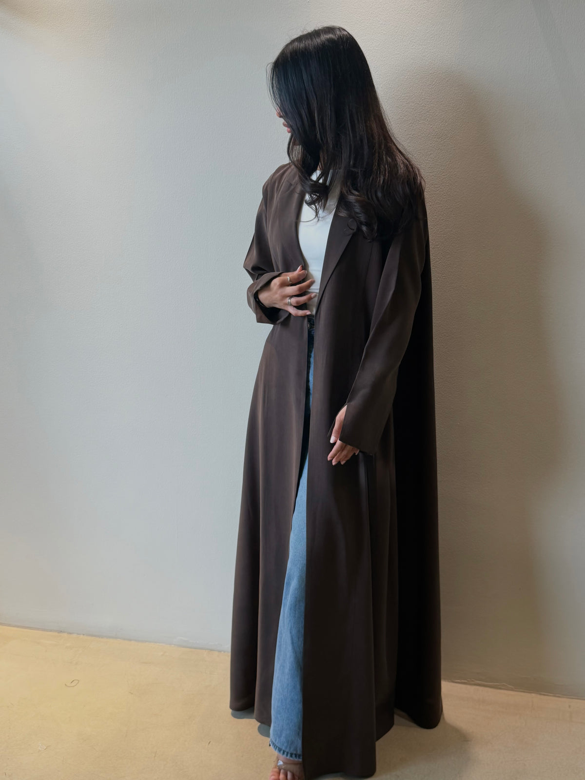 Mocha blazer Abaya