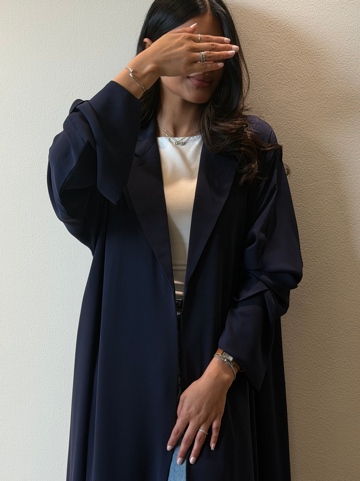 Navy Blazer Abaya