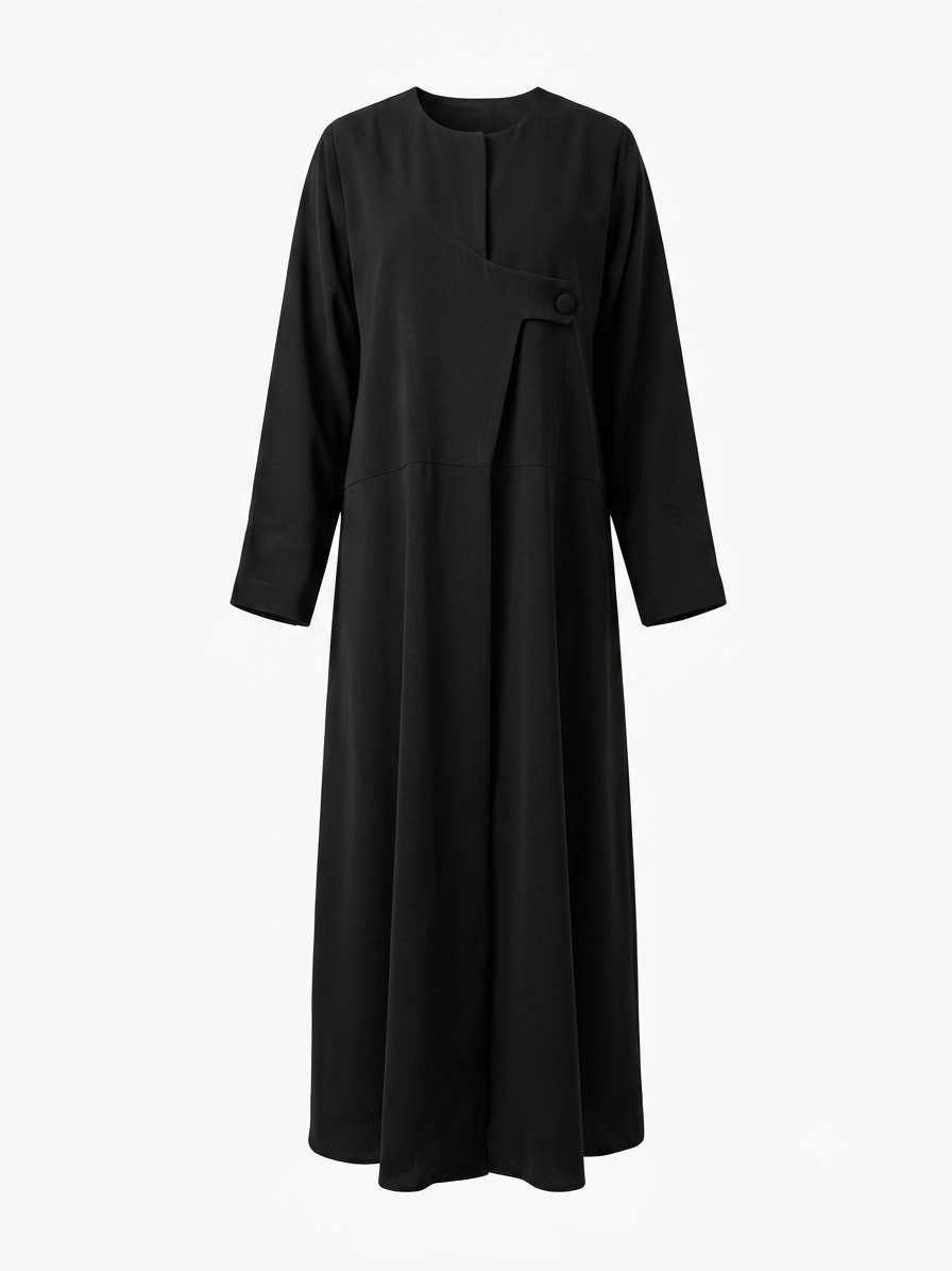 Charcoal Wrap Abaya