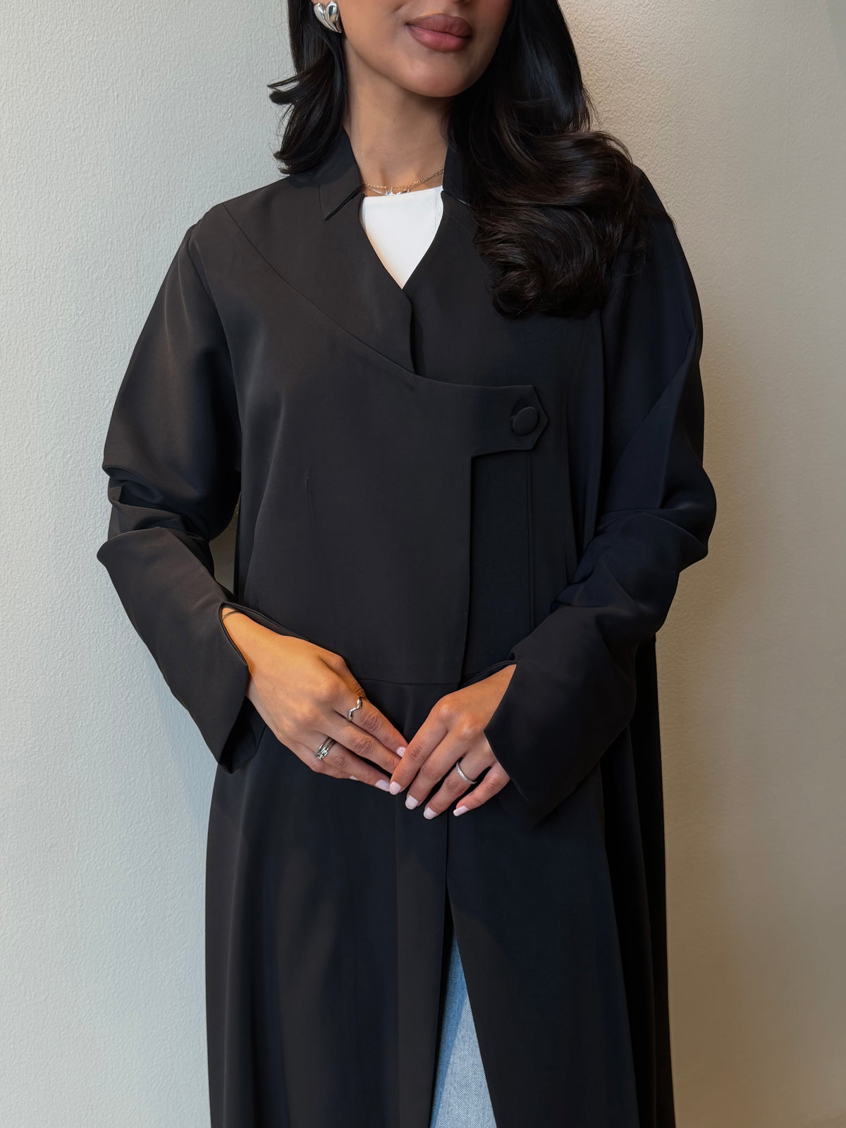 Charcoal Wrap Abaya