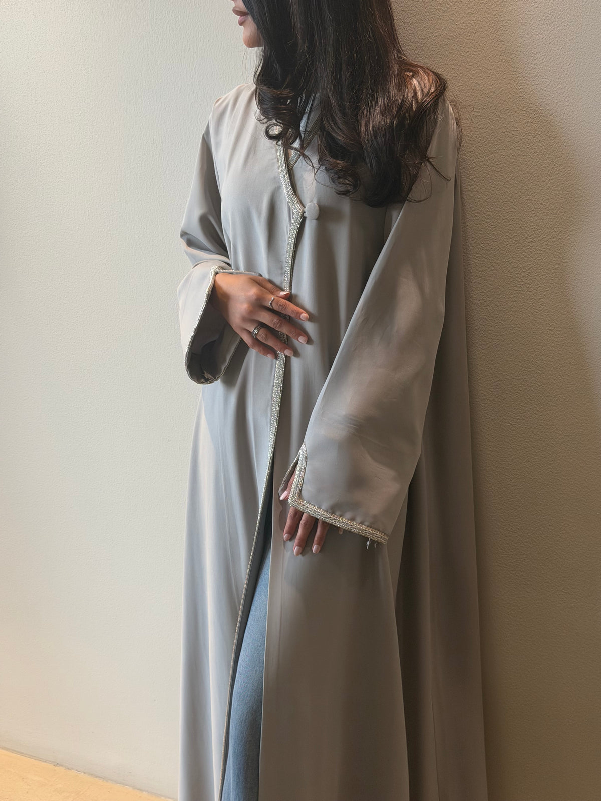 Mist Blue Abaya