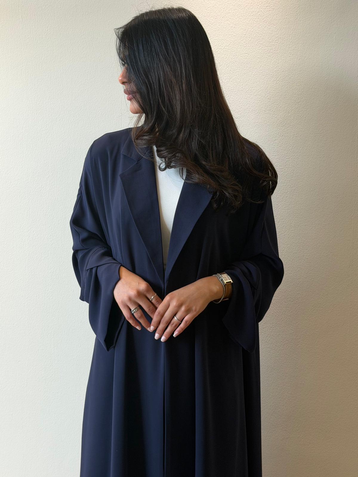 Navy Blazer Abaya
