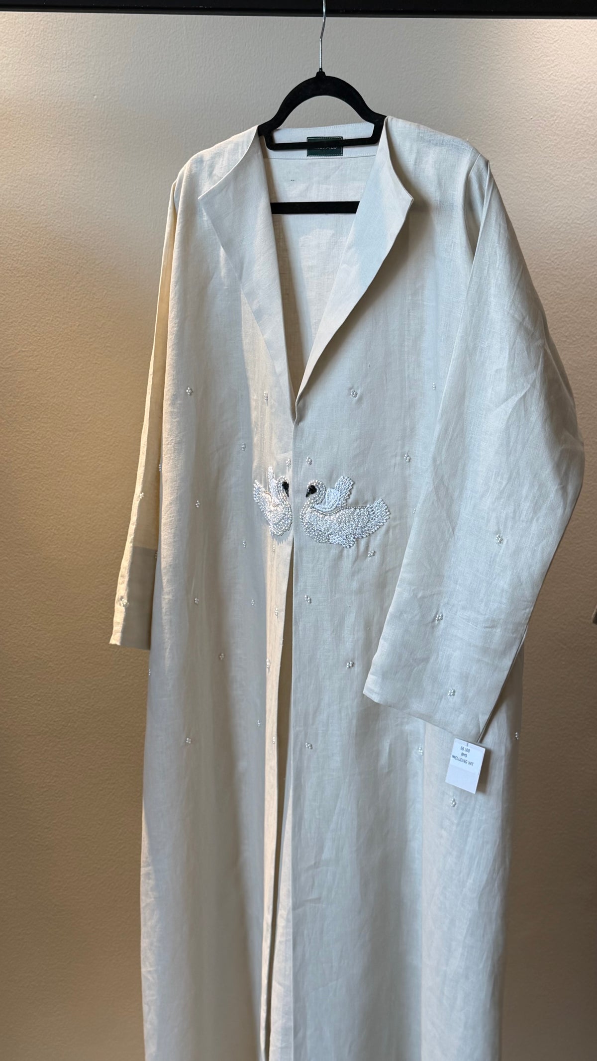The Ivory Swan Abaya