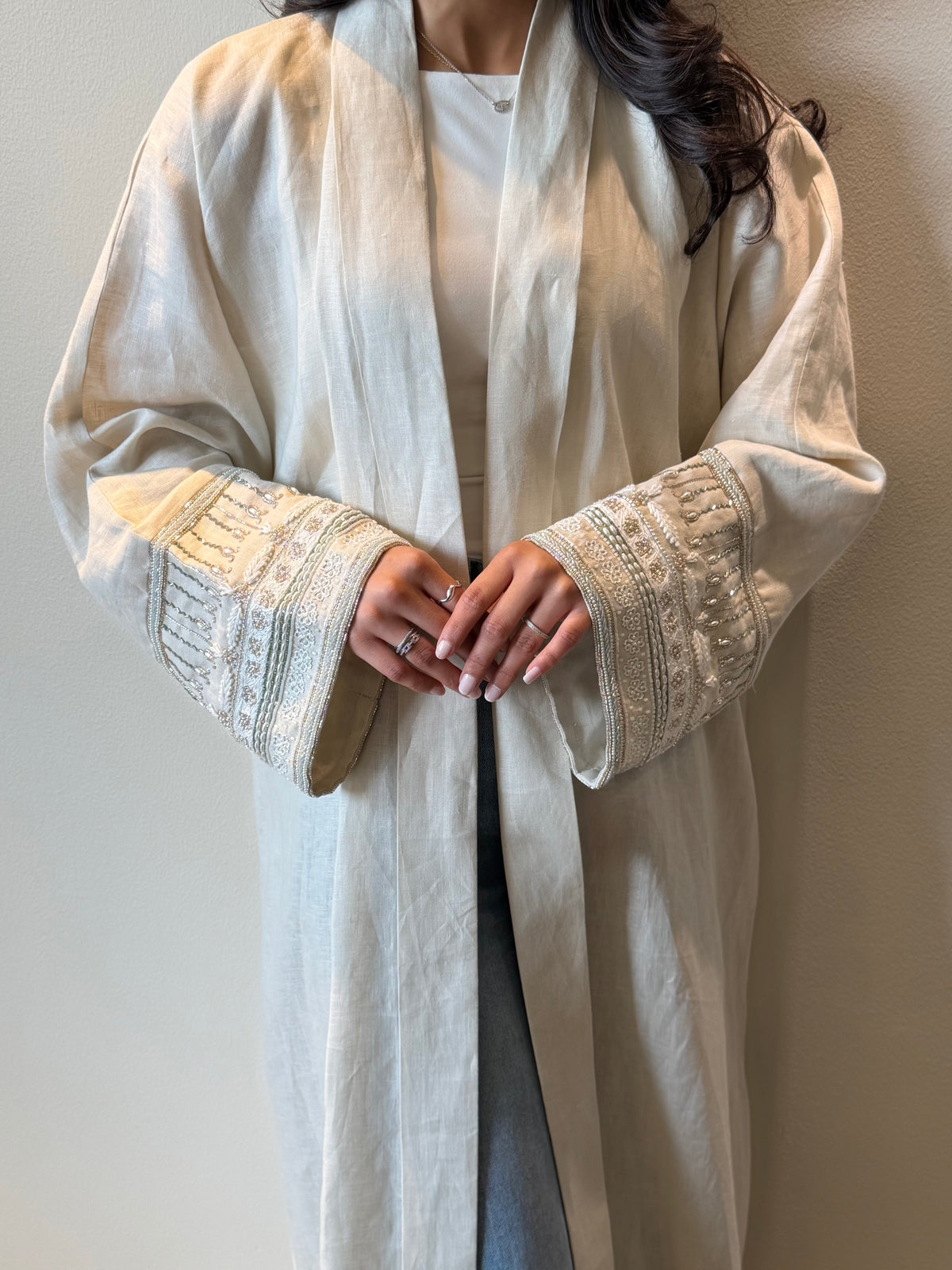 Pearl Cuff Abaya