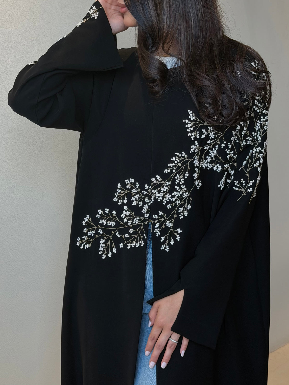 Midnight Blossom Abaya