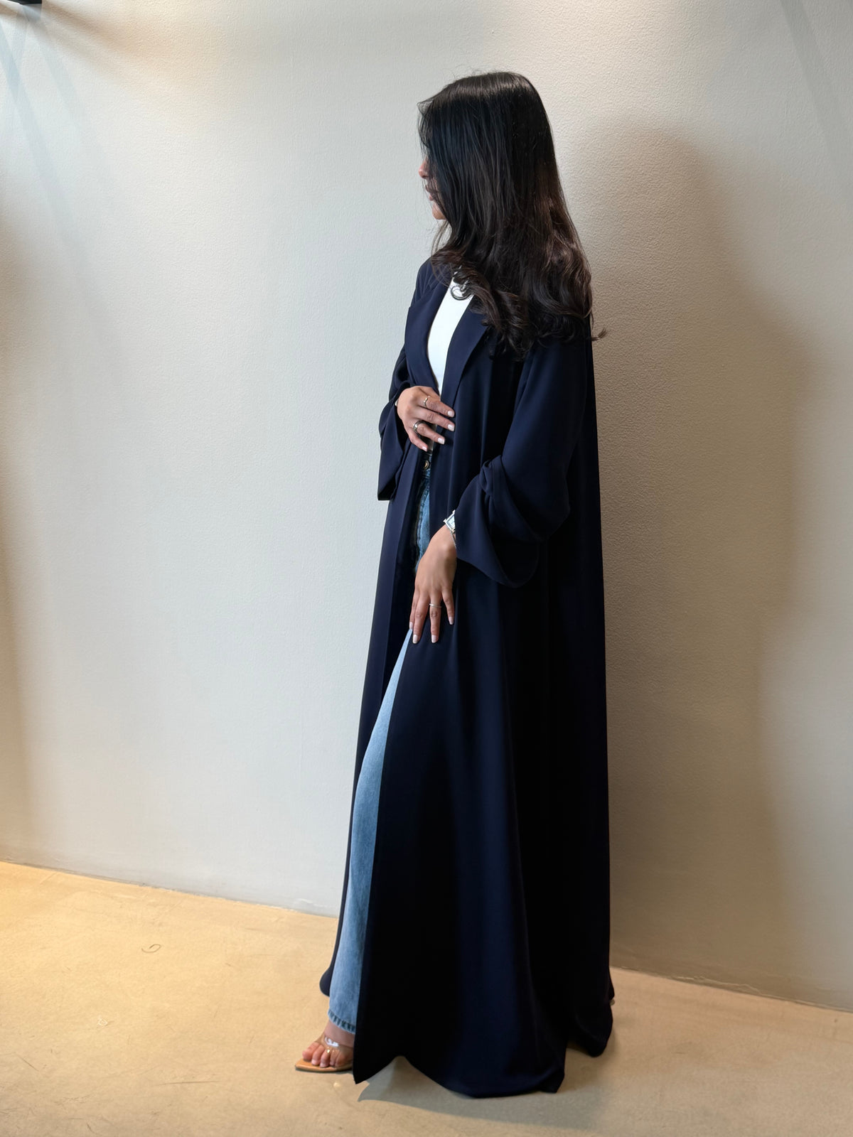 Navy Blazer Abaya