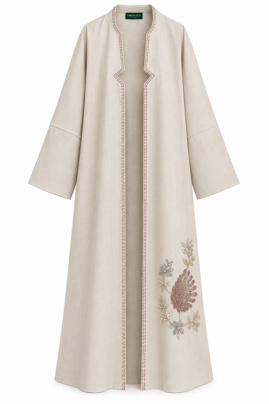 Rosé Bloom Abaya