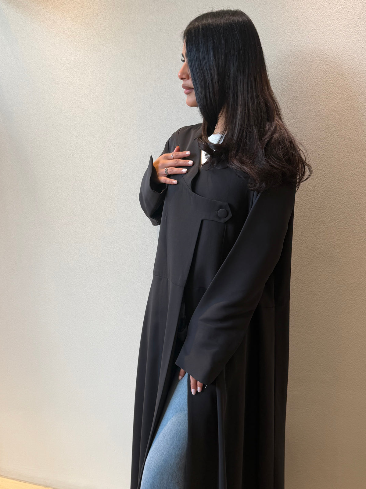 Charcoal Wrap Abaya