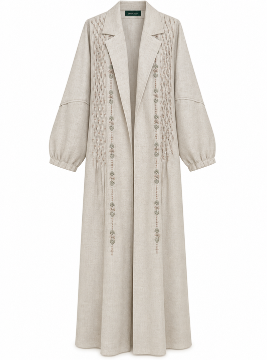 Elara Linen Abaya