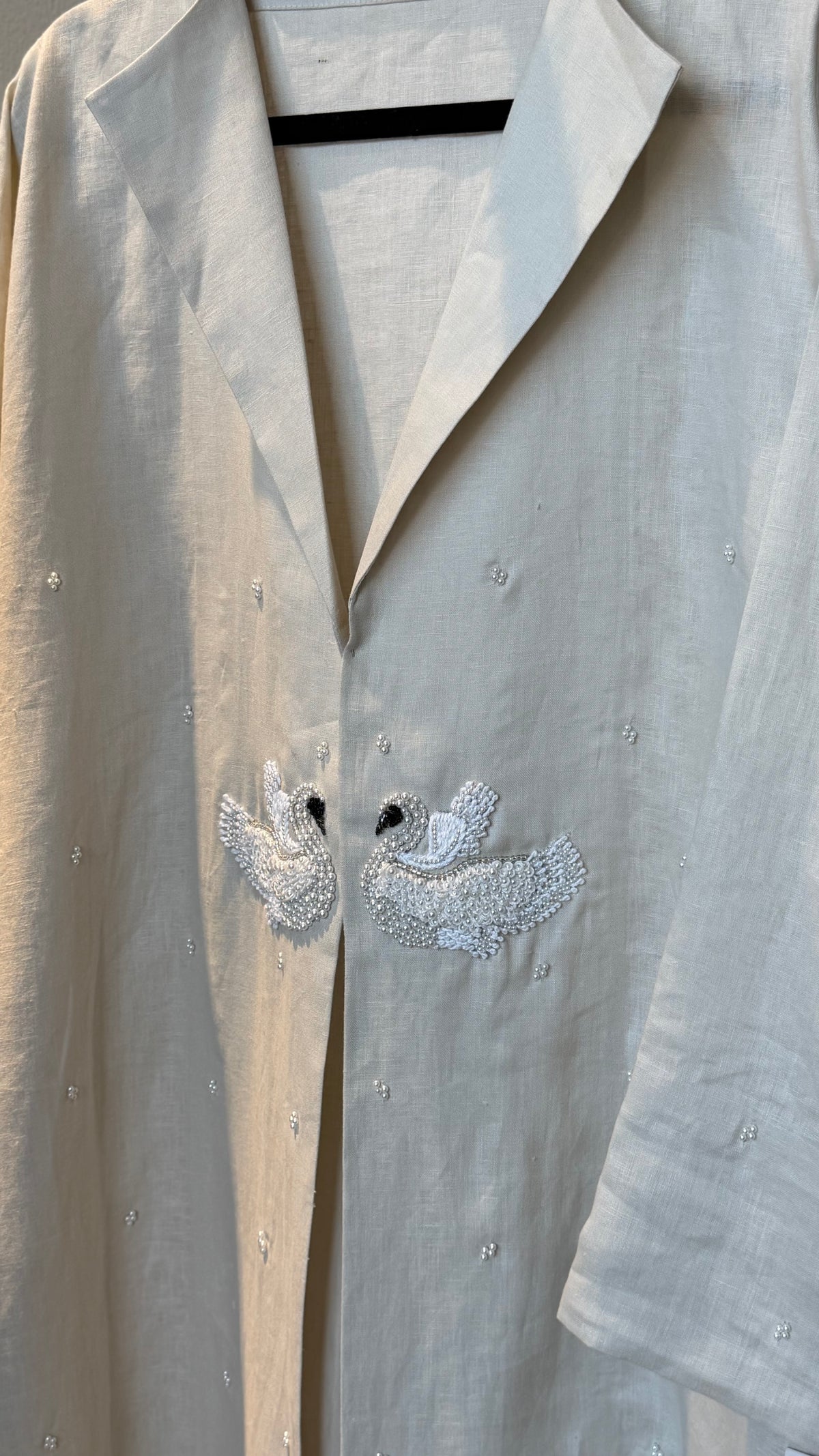 The Ivory Swan Abaya