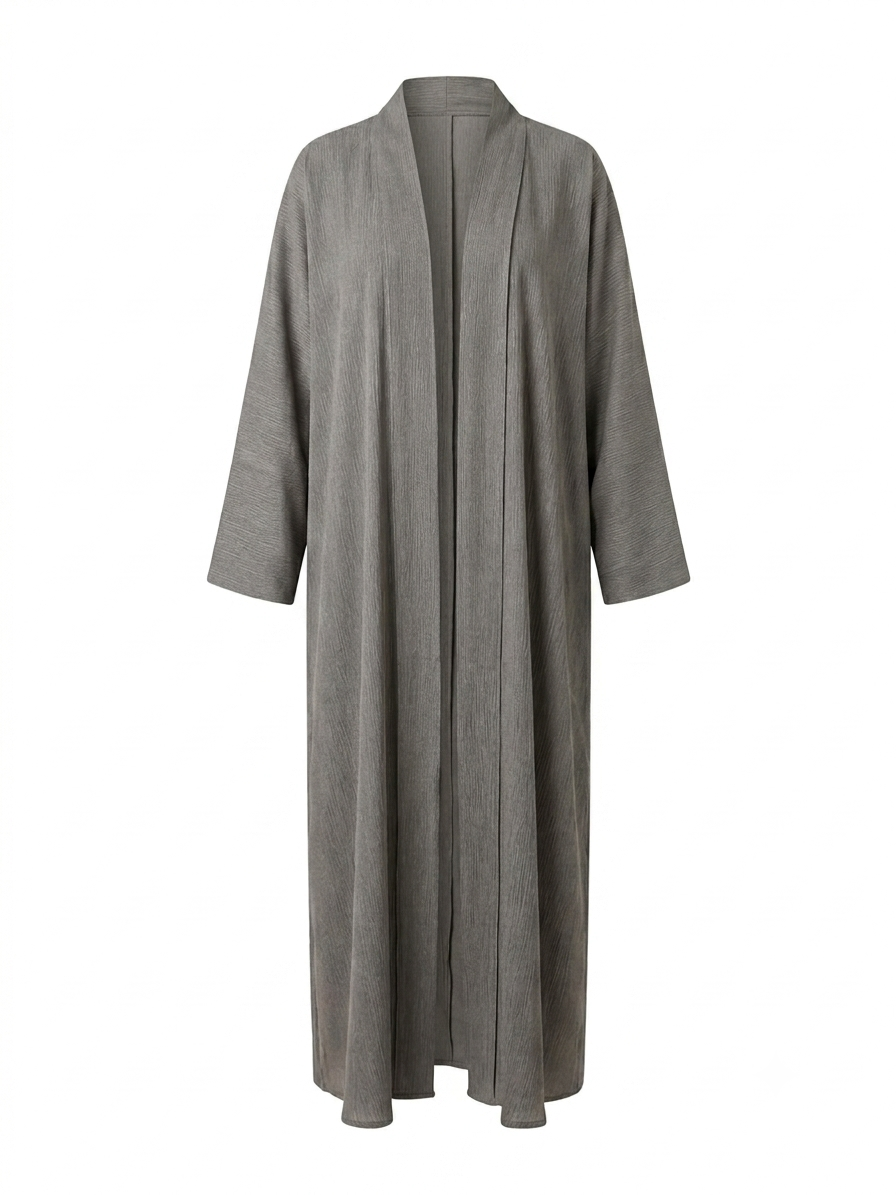 Silver Drape Abaya