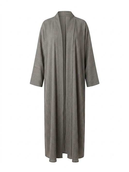 Silver Drape Abaya