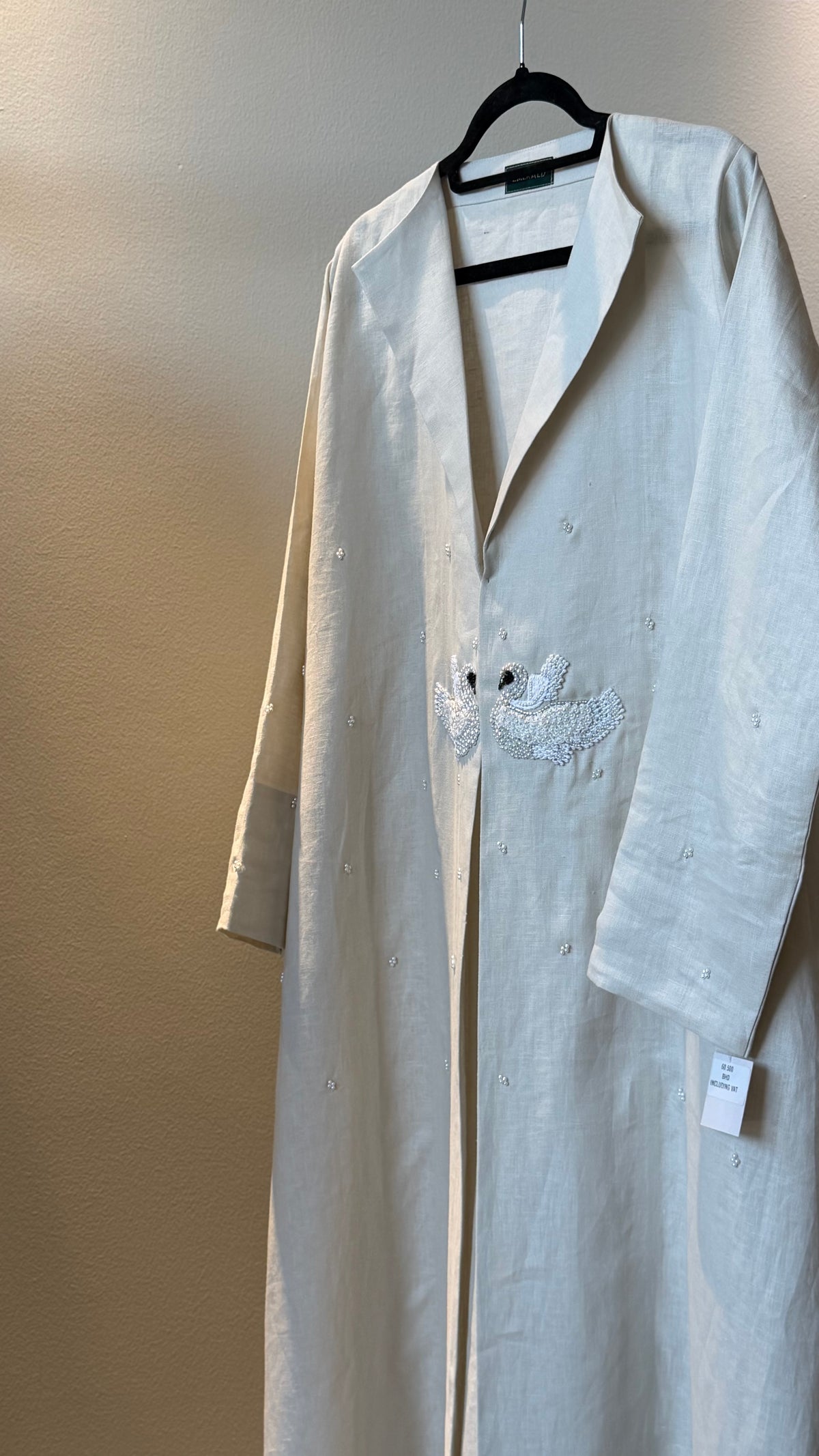 The Ivory Swan Abaya