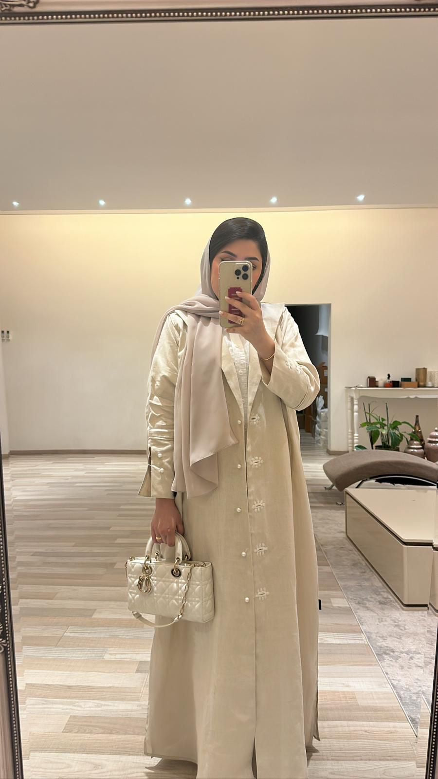 Pearl Sand Abaya